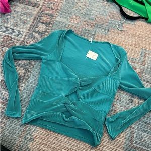 Free People Lokg Sleeve with Cutouts